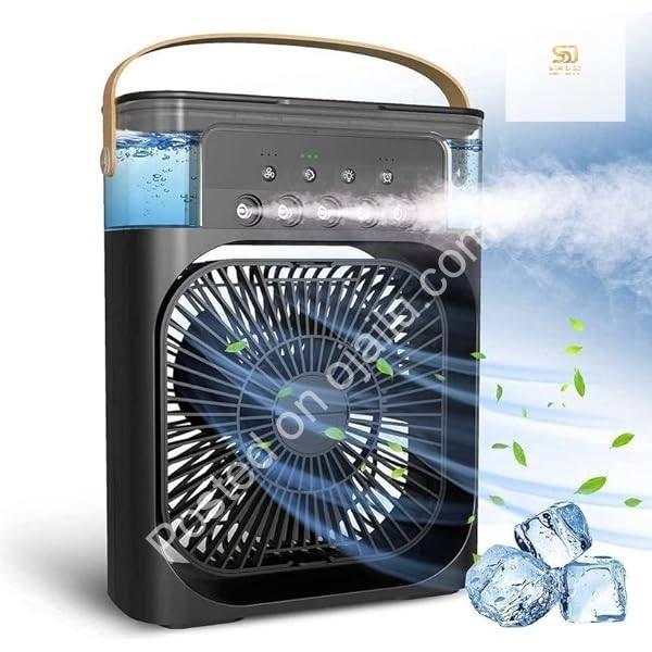 Chill in Style: 3-Speed Mist Fan w/ 5-Spray Timer