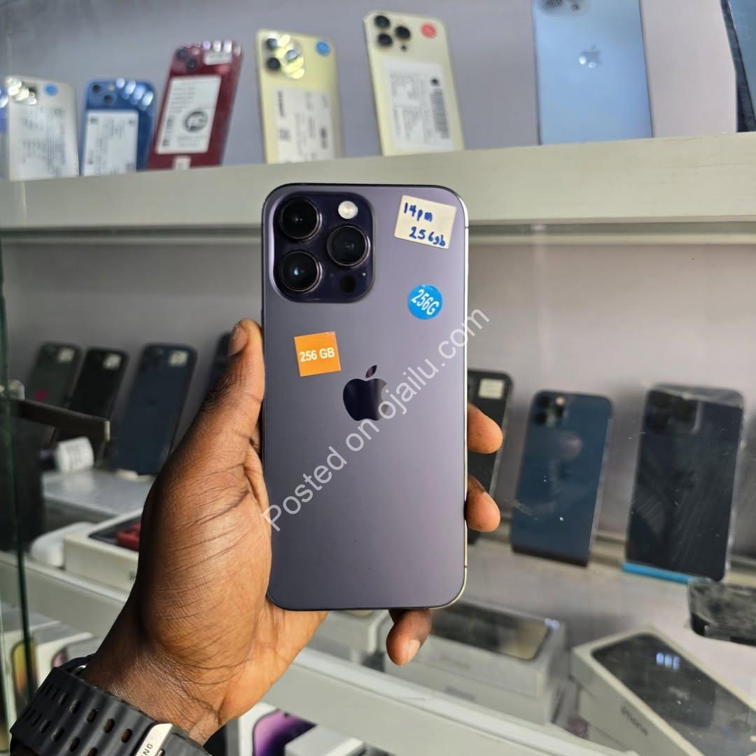 Stunning Purple iPhone 14 Pro Max 256GB – 87% Battery, Free Gifts!