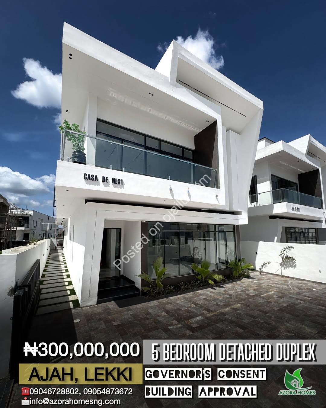 Majestic 5-Bed Duplex with Resort-Style Pool in Lekki