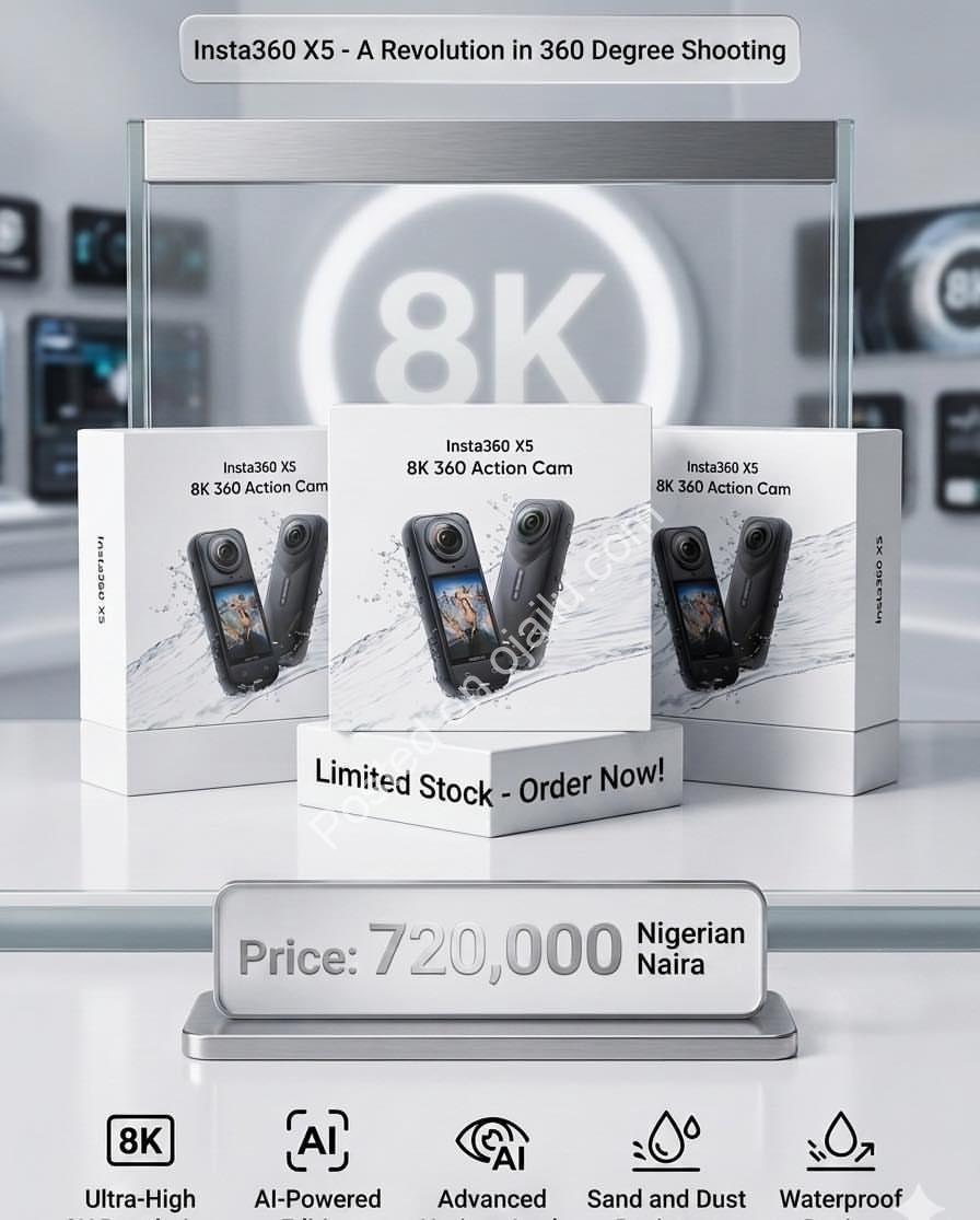Capture the World in 8K: Insta360 X5 Lands in Nigeria