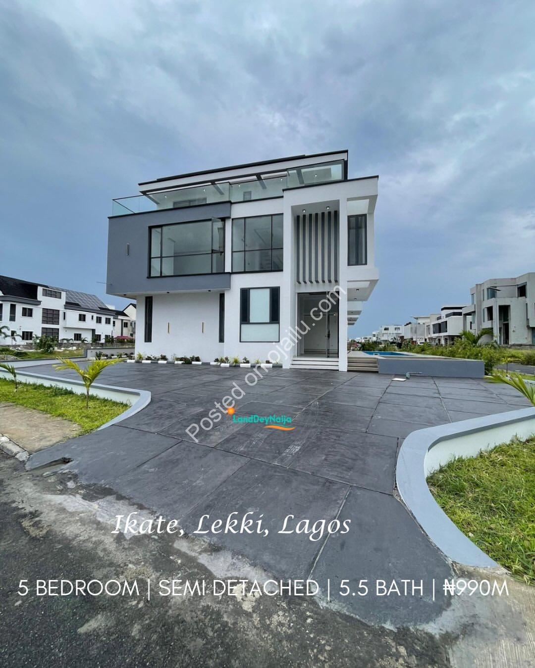 Luxury 5-Bed Duplex with Cinema & Pool in Ikate