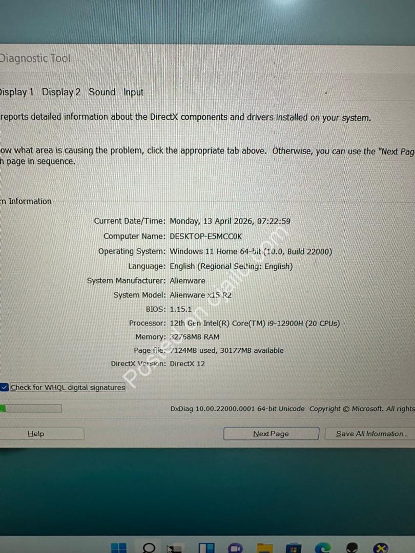 Unleash Gaming Power: Alienware x15 R2 with RTX 3080Ti