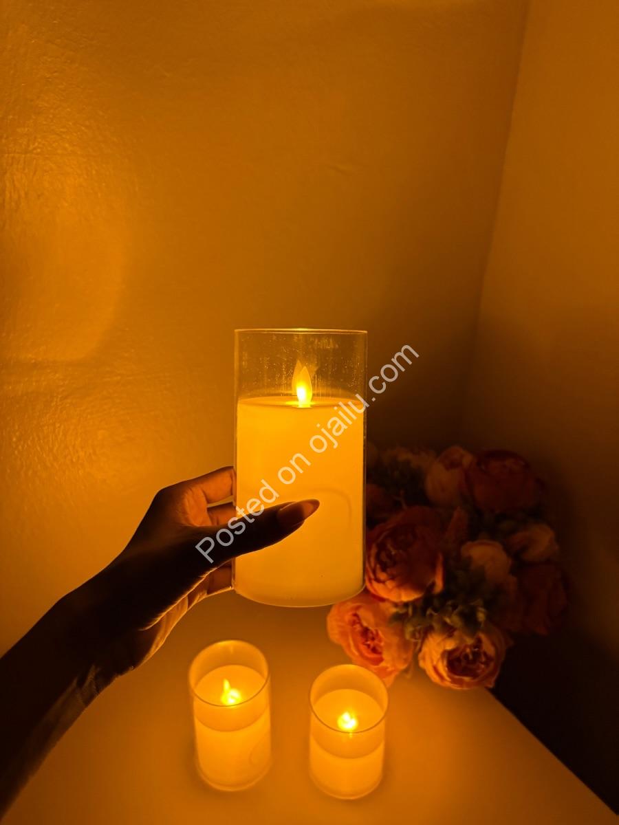 Cozy Glow, Zero Risk: 3-Pack LED Candles