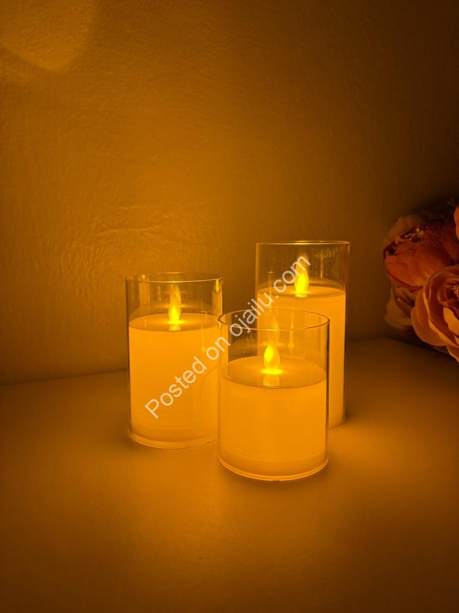 Cozy Glow, Zero Risk: 3-Pack LED Candles