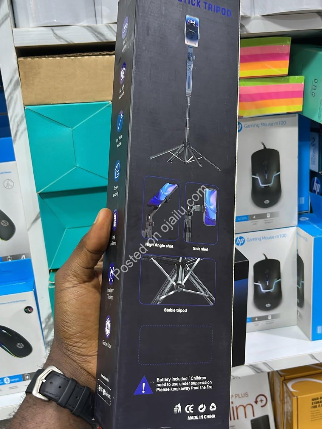 AI-Powered Selfie Stick: 1.8m Tripod with Smart Tracking