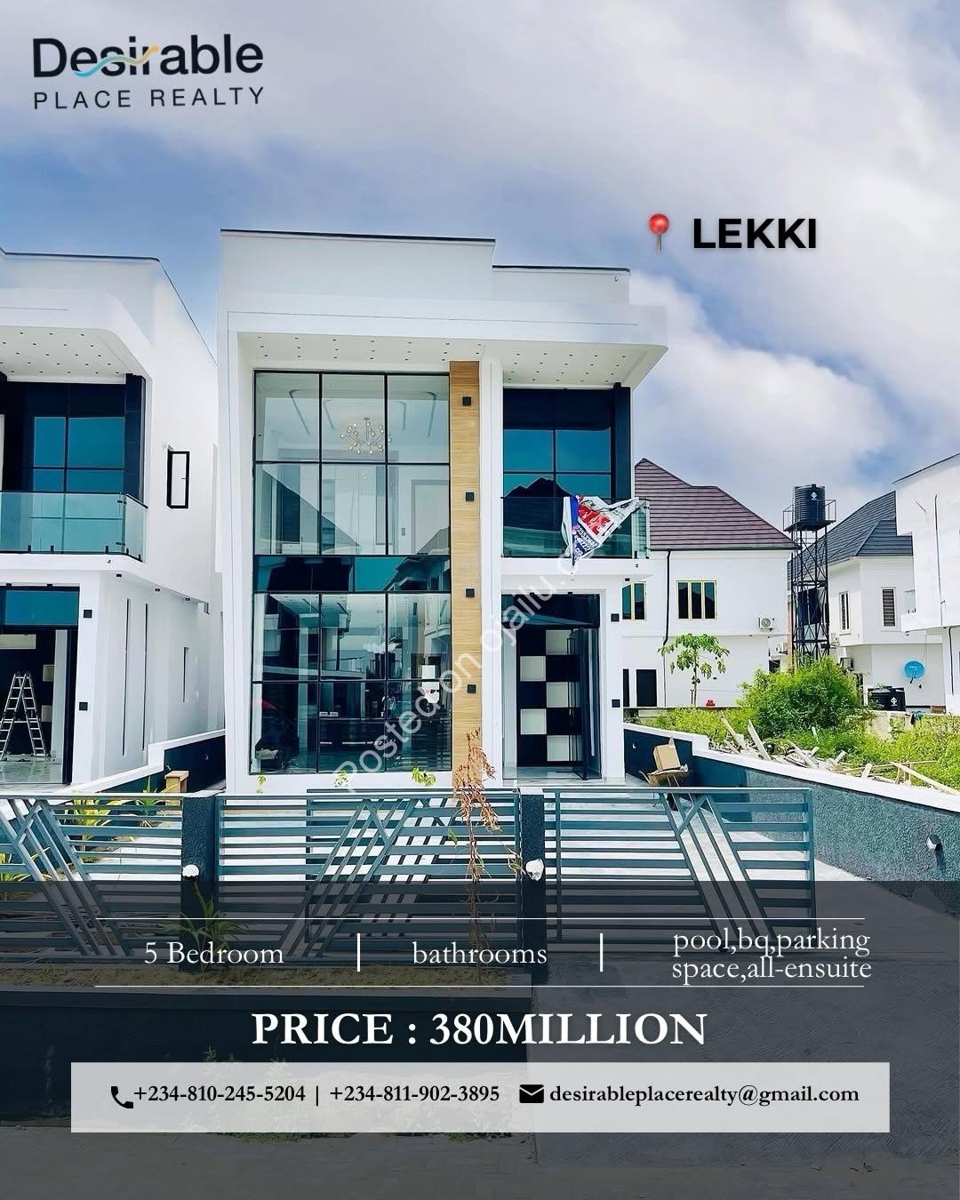 Elegant 5-Bedroom Haven with Pool & BQ