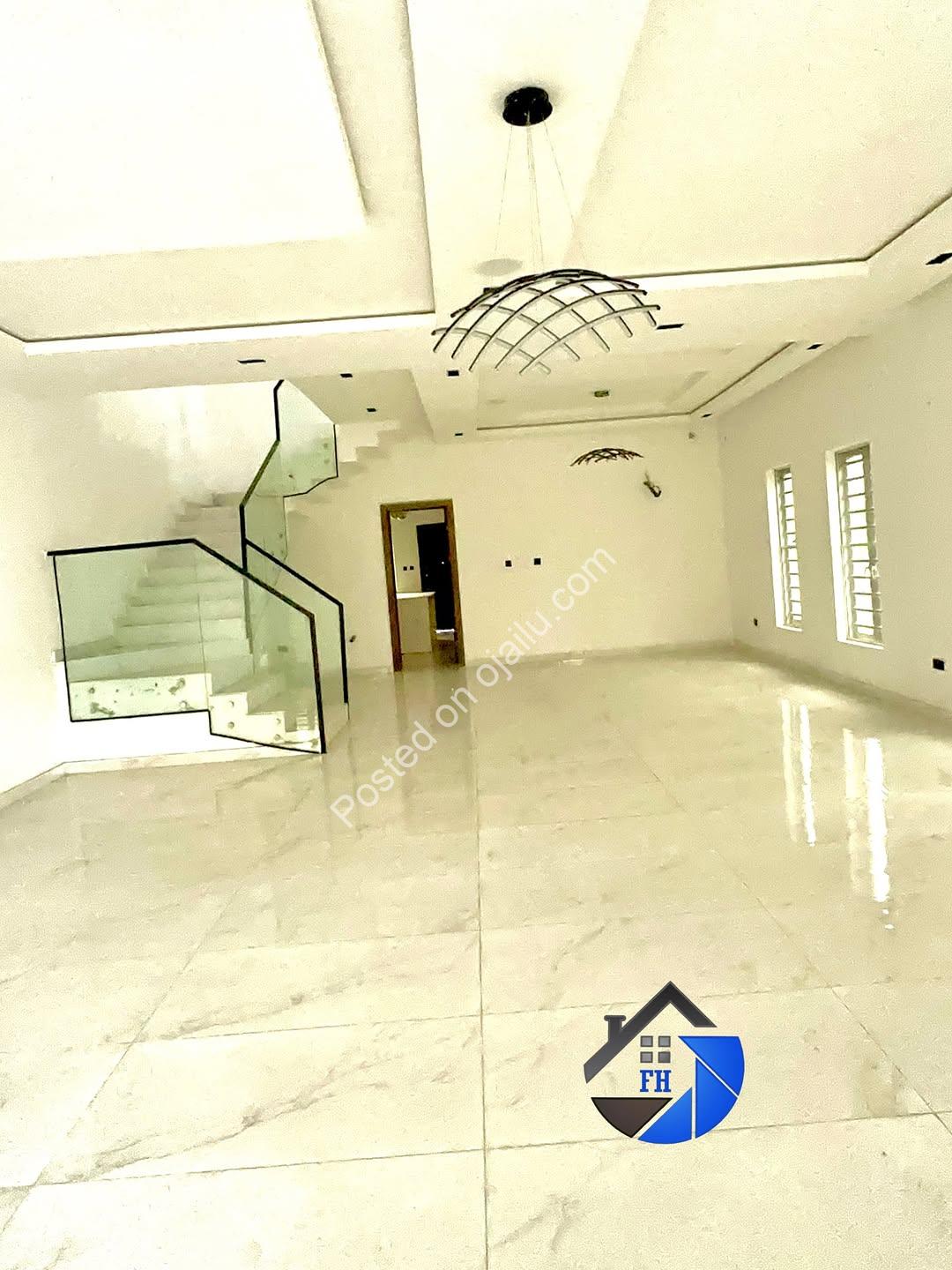 Elegant 5-Bedroom Duplex with Pool & 8-Car Parking in Ajah