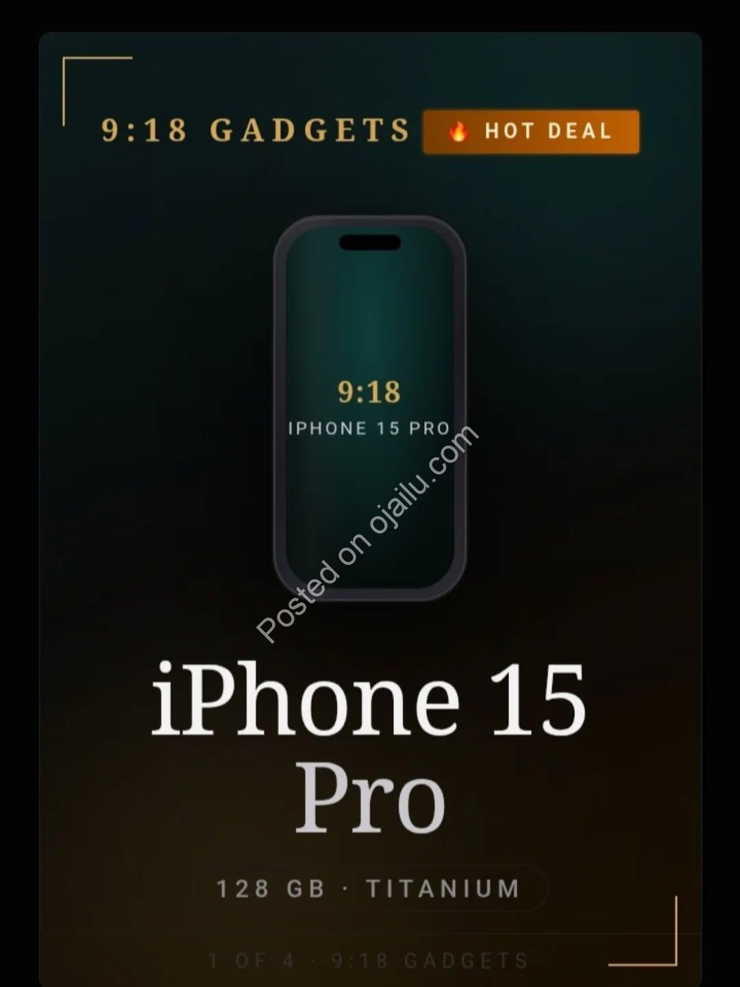 iPhone 15 Pro: Titanium Power, 87% Battery, Original & Flawless