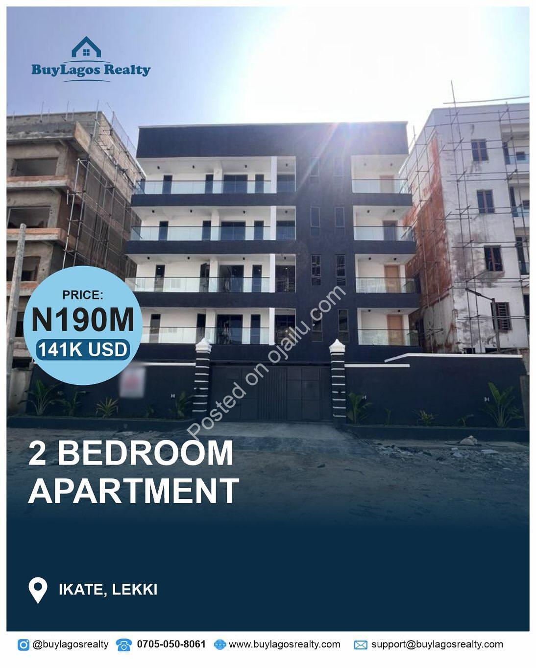 Lekki’s Finest: 2-Bed Ensuite Haven for Sale