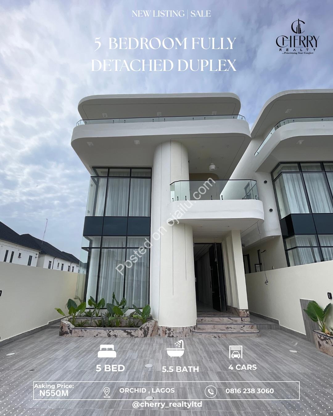 Orchid Lekki: 5-Bed Duplex with Pool & Luxury Finishes
