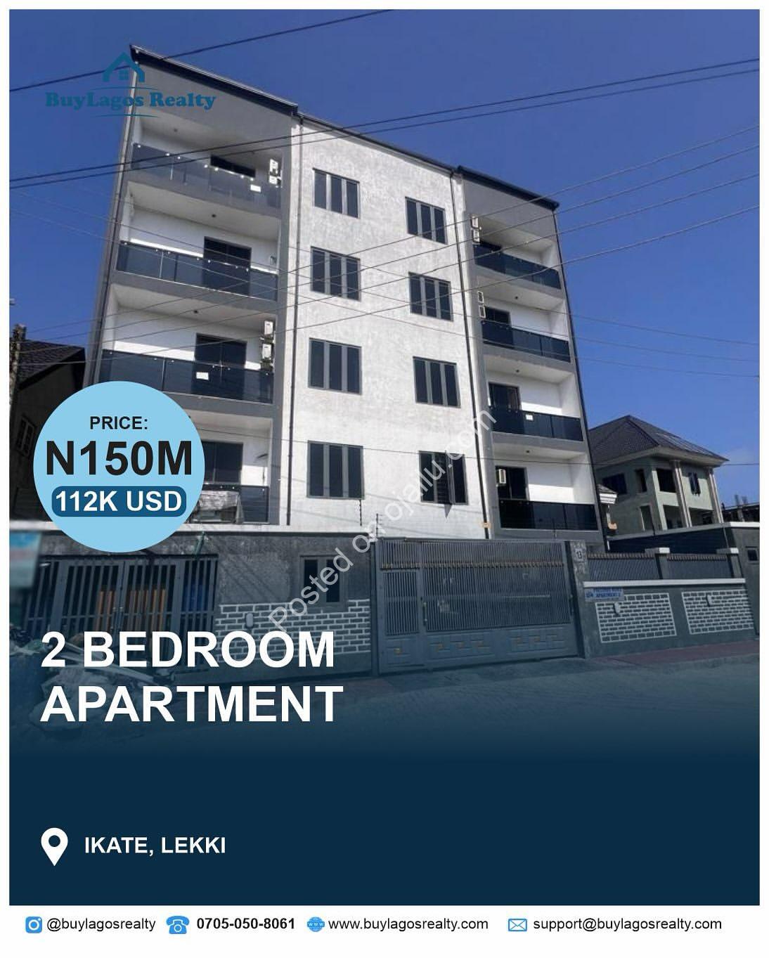 Ikate Gem: 2-Bed Ensuite Haven for N150M