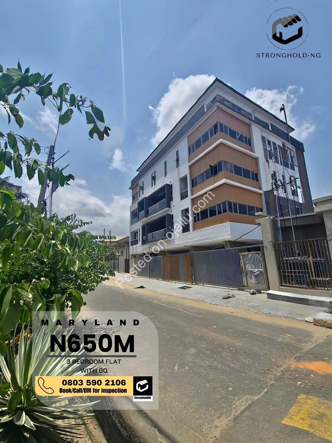 Elevator 3-Bed Ensuite with Pool & Gym in Prime Ikeja