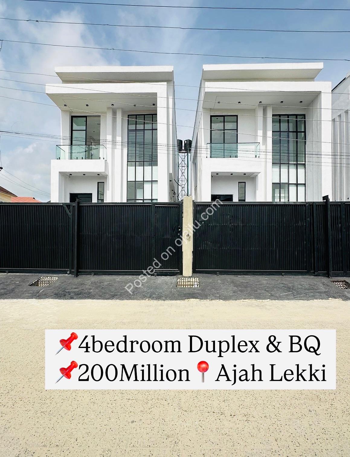Modern 4-Bed Duplex: Secure, Automated Lekki Living