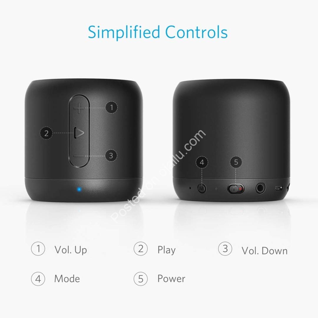 Anker Soundcore Mini: Rich Bass, 15-Hour Playtime, Ultra-Portable