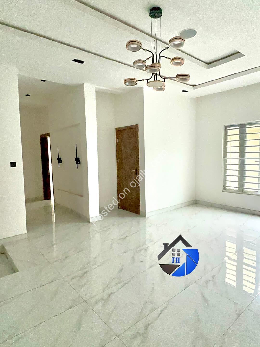 Elegant 5-Bedroom Duplex with Pool & 8-Car Parking in Ajah