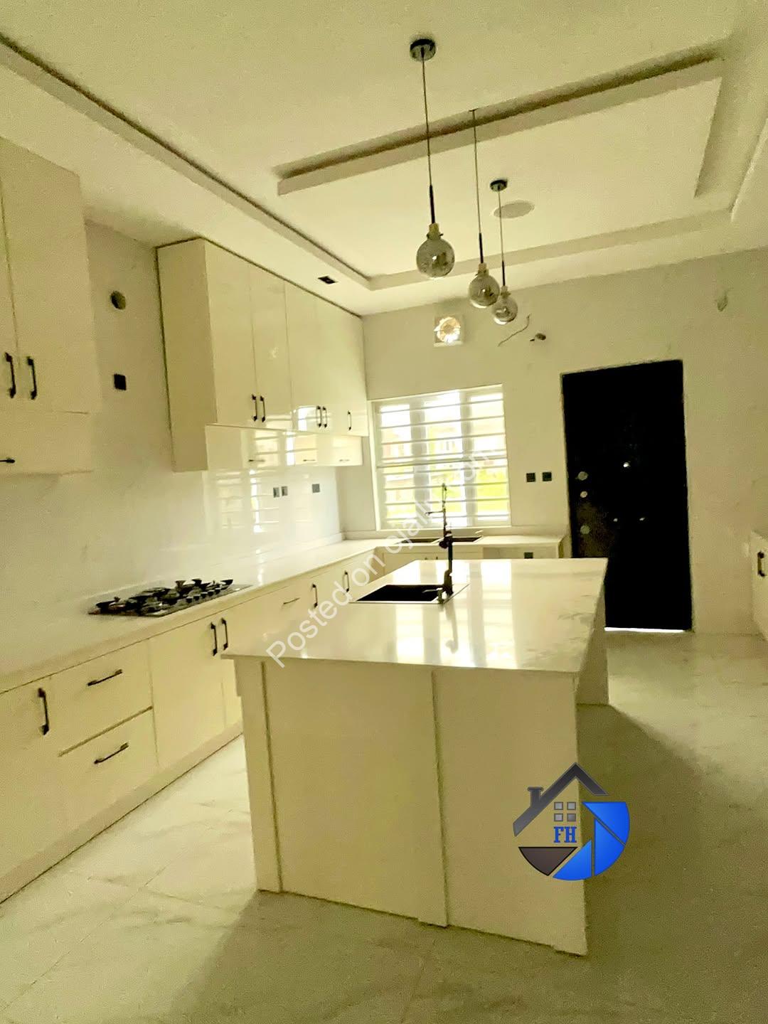 Elegant 5-Bedroom Duplex with Pool & 8-Car Parking in Ajah