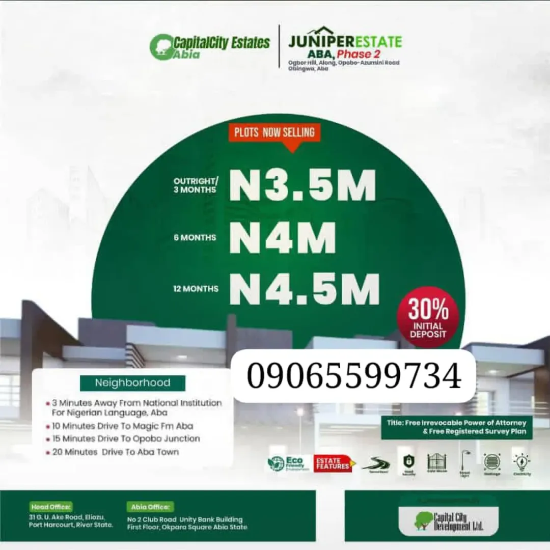 Secure Your Future in Aba’s Fastest-Growing Estate