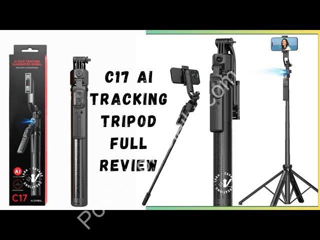 C17 AI Face-Tracking Tripod: Shoot Hands-Free, 360° Auto-Rotation