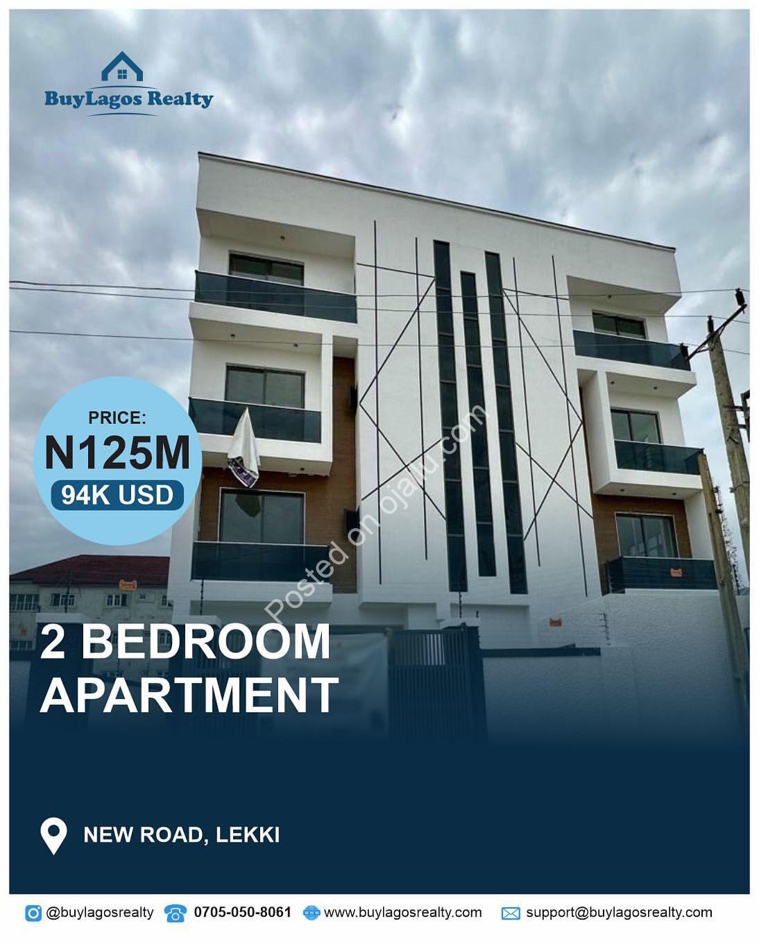 Lekki’s New Road Gem: 2-Bed Ensuite with Pool