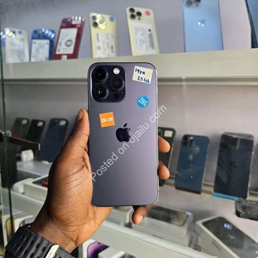 Stunning Purple iPhone 14 Pro Max 256GB – 87% Battery, Free Gifts!