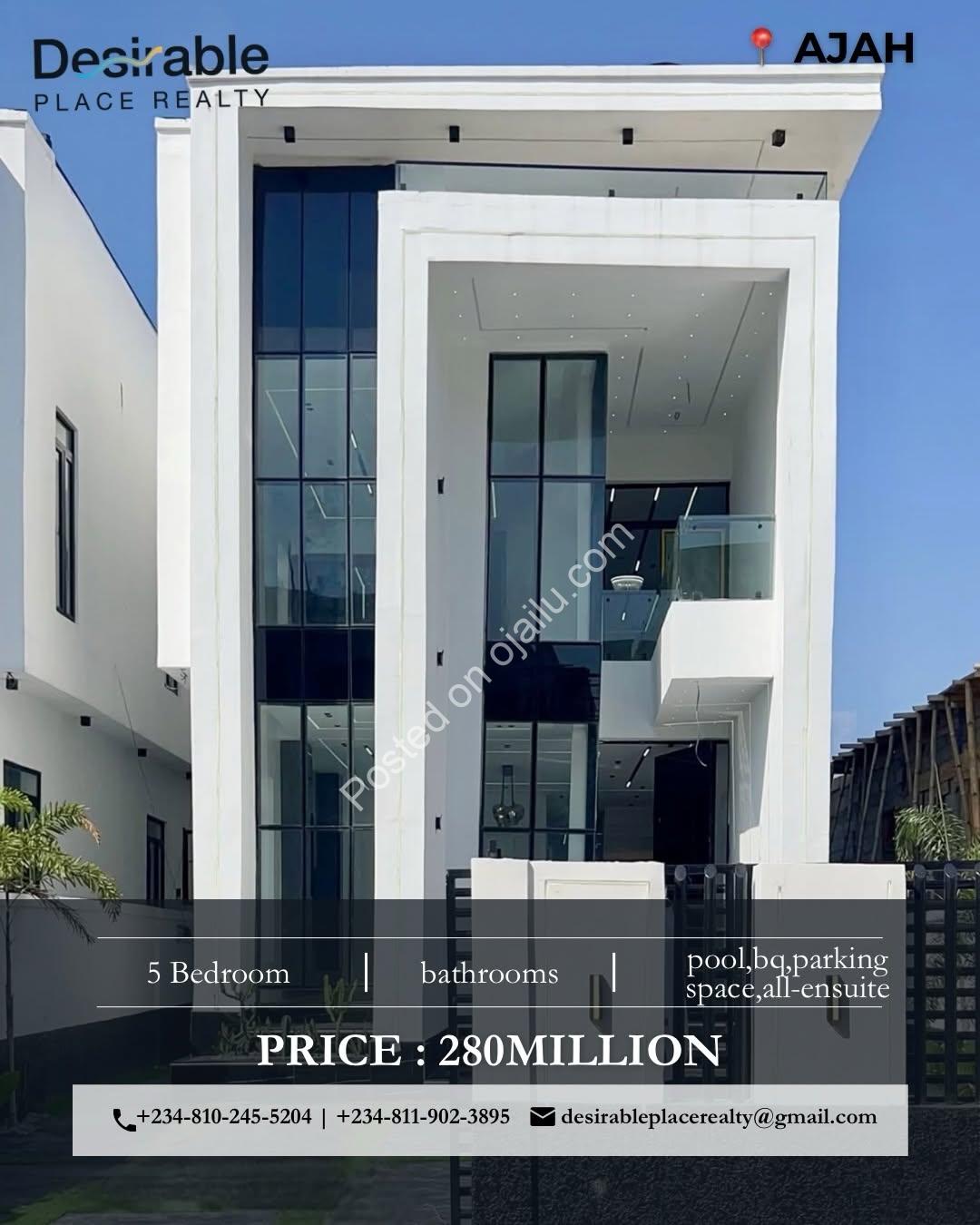 Own Your Dream: 5BR Haven with Pool & BQ