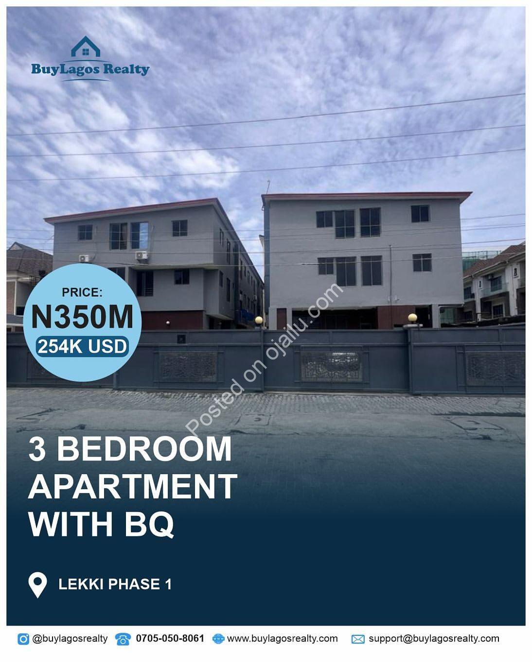Spacious 3-Bed Ensuite Gem in Prime Lekki Phase 1