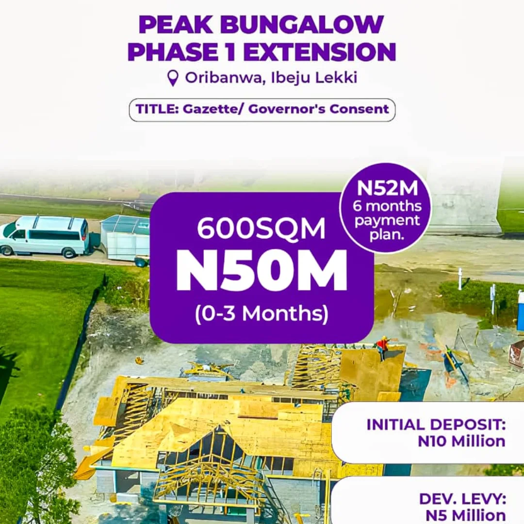 Own Your Dream in Oribanwa’s Premier Estate