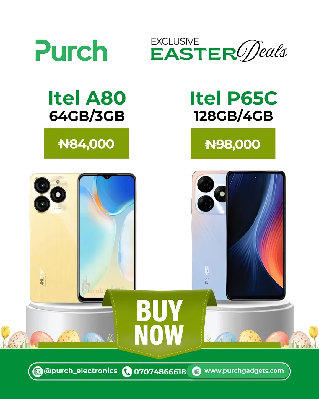 Easter Speed & Space: High-Performance Smartphones from ₦84K