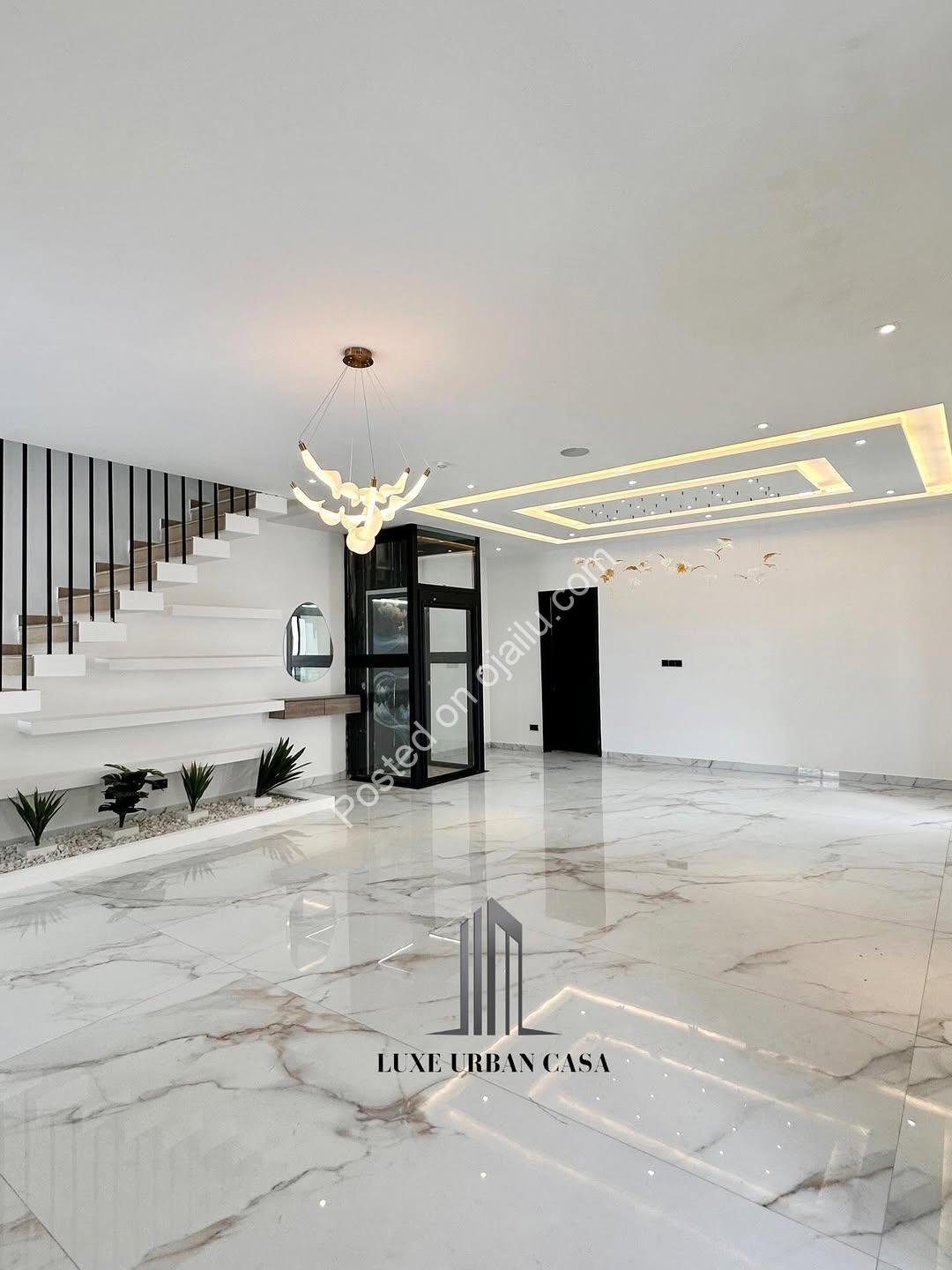 Lagos Luxury: 5BR Semi-Detached with Private Cinema & Pool