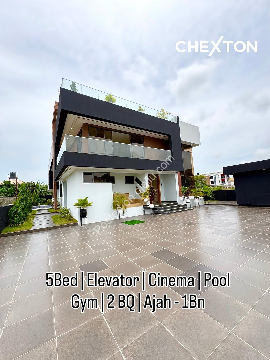 Ajah’s Ultimate Luxury Estate: 5-Bed Duplex with Pool & Penthouse
