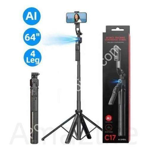 C17 AI Face-Tracking Tripod: Shoot Hands-Free, 360° Auto-Rotation