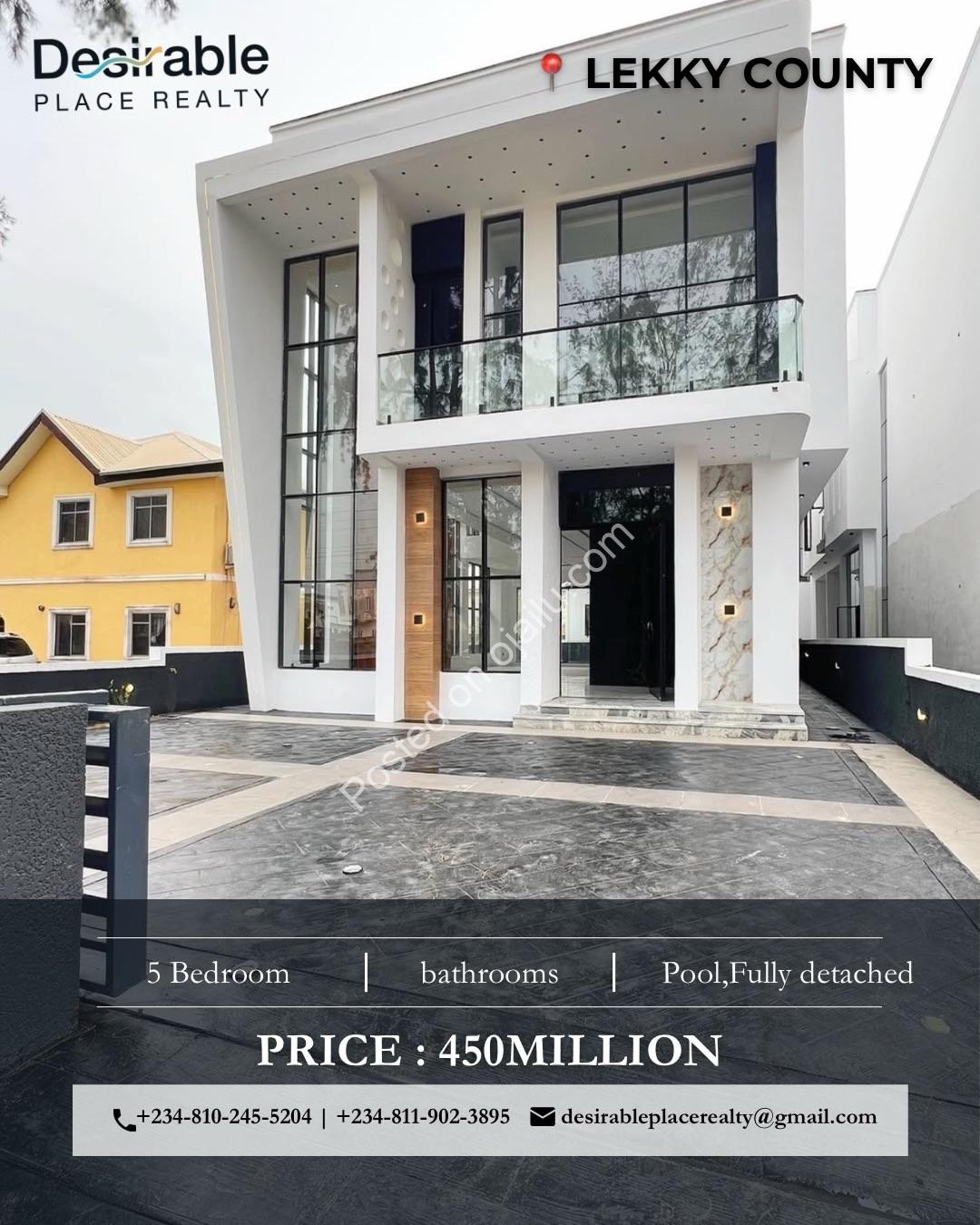 Exclusive 5-Bed Haven with Pool in Lekki County