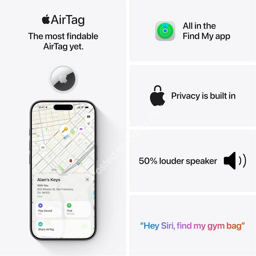 Never Lose Your Essentials Again: Apple AirTag (2nd Gen)