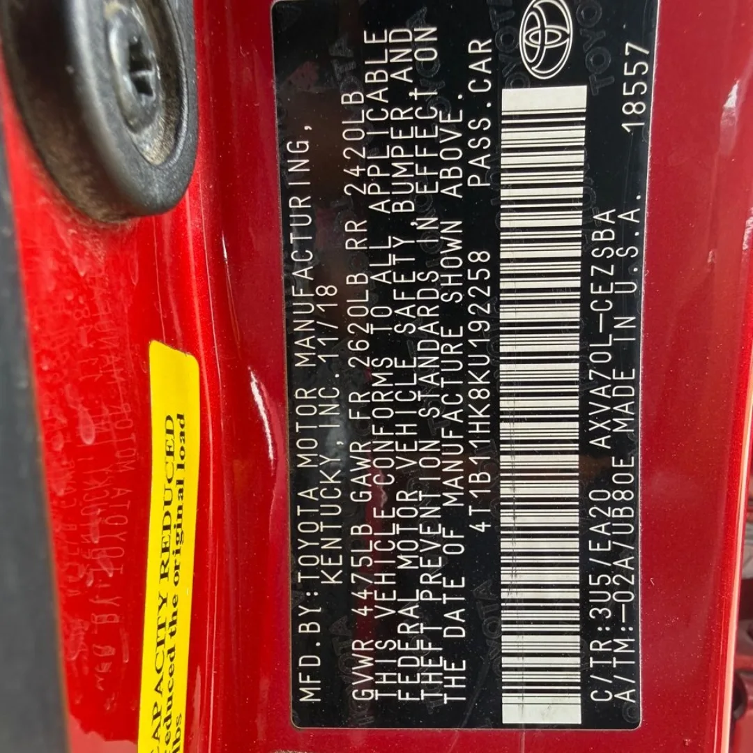 2019 Toyota Camry SE – Perfect & Ready to Drive