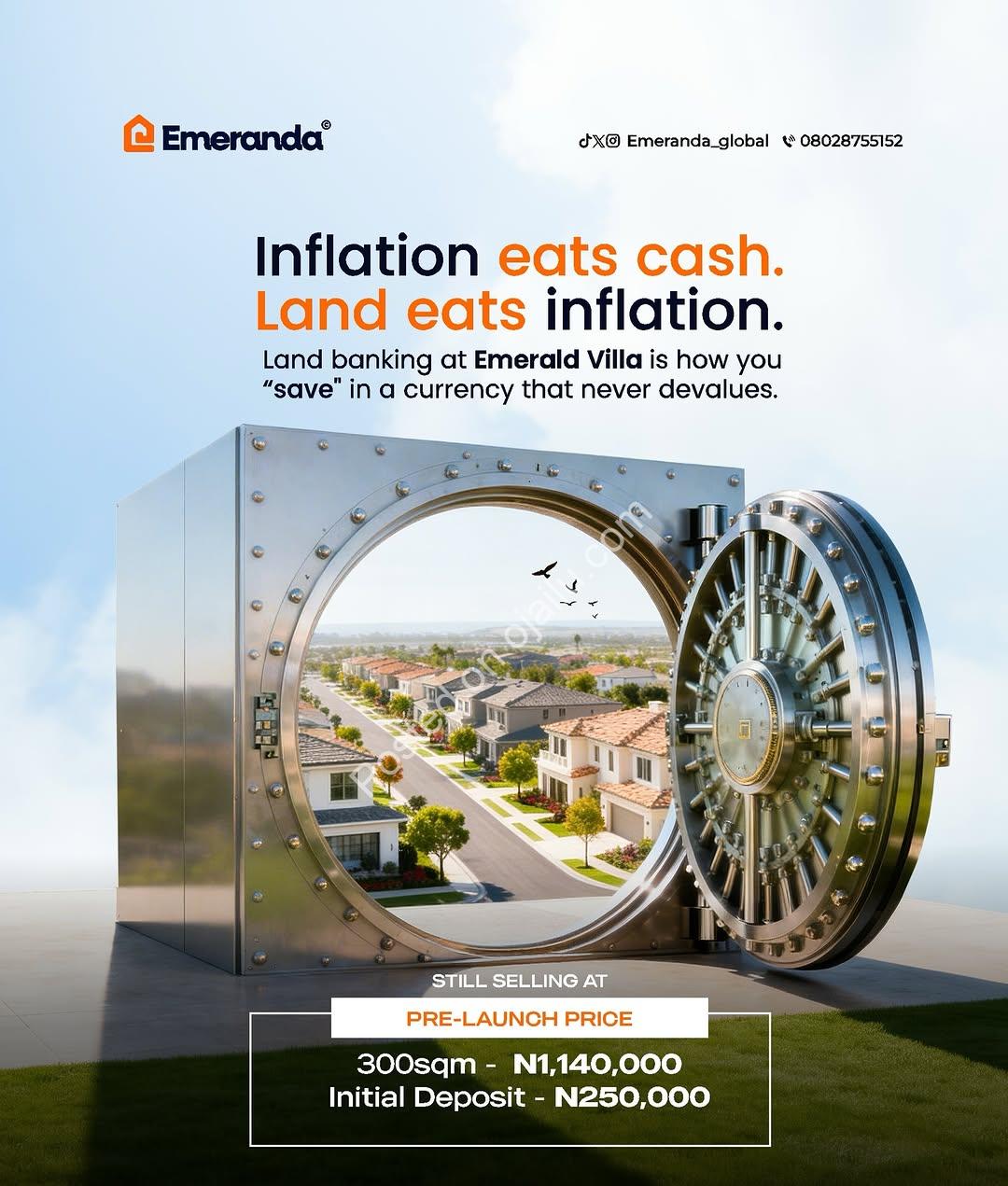 Secure Your Future: 300sqm Plot at Emerald Villa