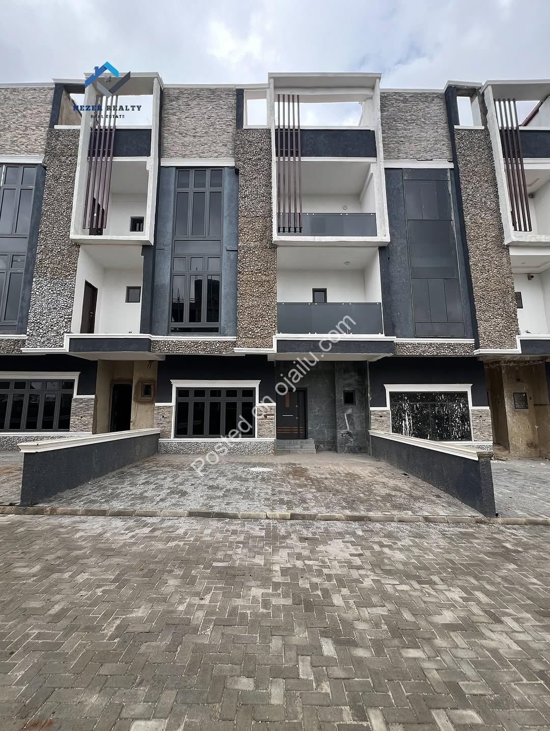 Spacious 4-Bed Terrace with Rooftop Gazebo in Wuye