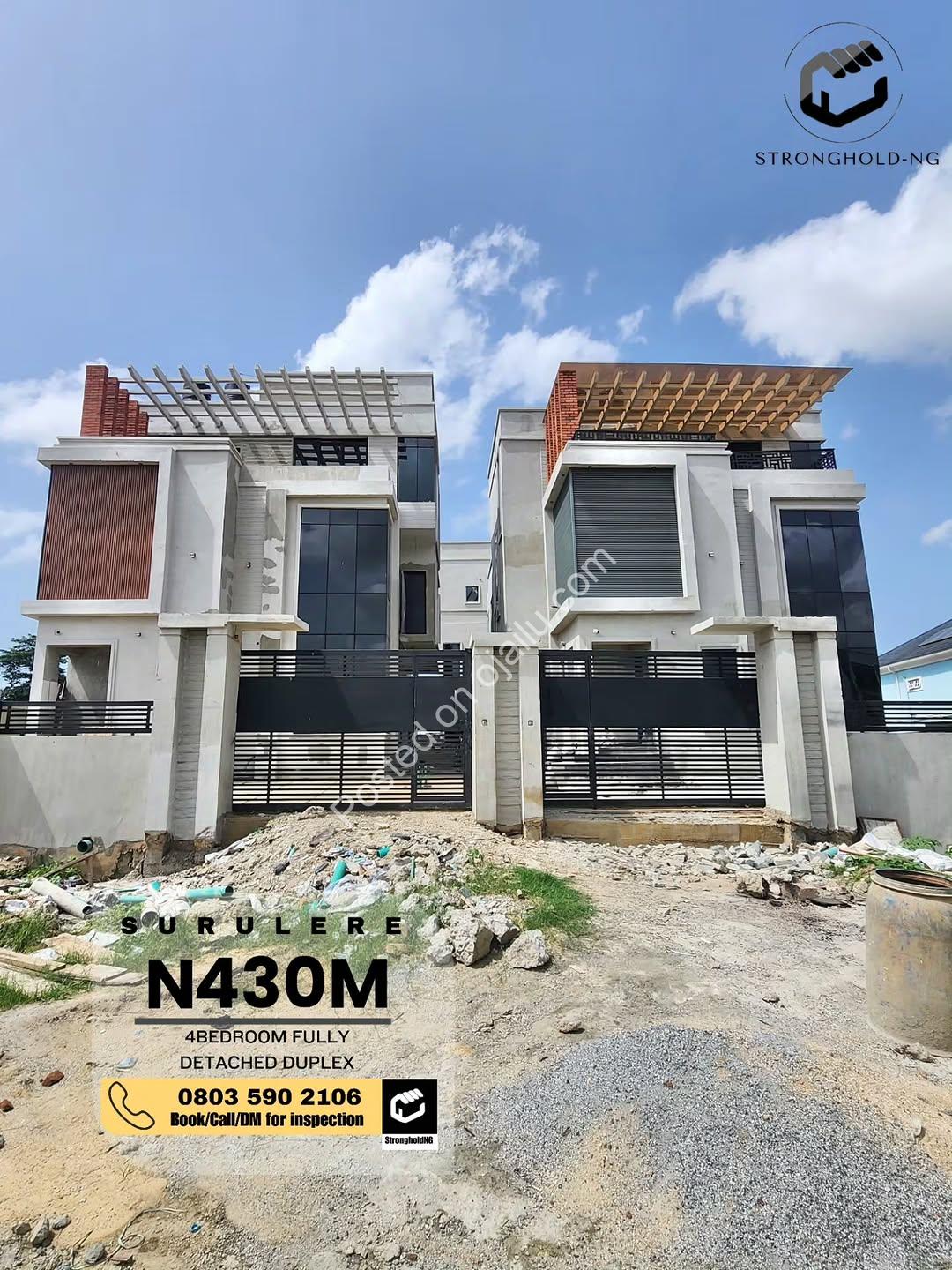 4-Unit Smart Home Haven in Surulere: N430m