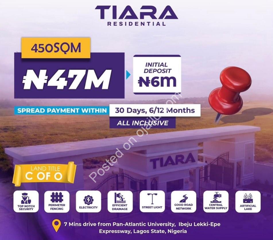 Secure Your 450sqm Plot with C of O in Lekki-Epe – 7 Mins to Pan-Atlantic
