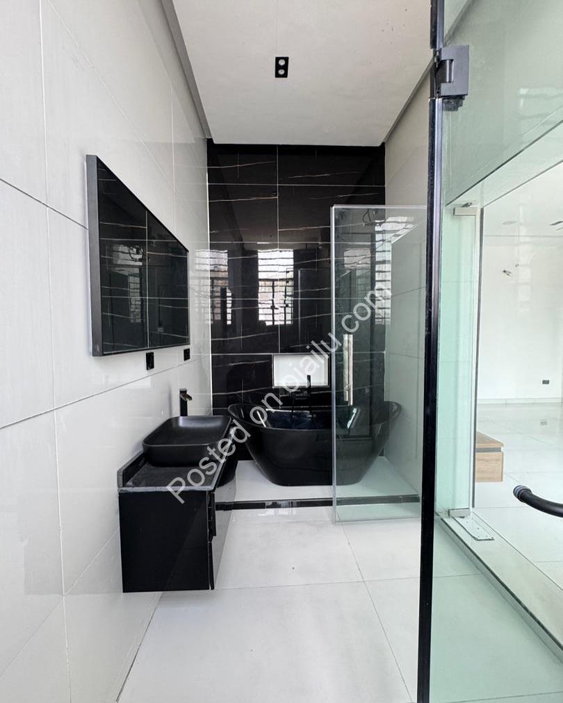 Ikota’s Finest: 4-Bed Semi-Detached with Stamped Floors & Cinema Sound
