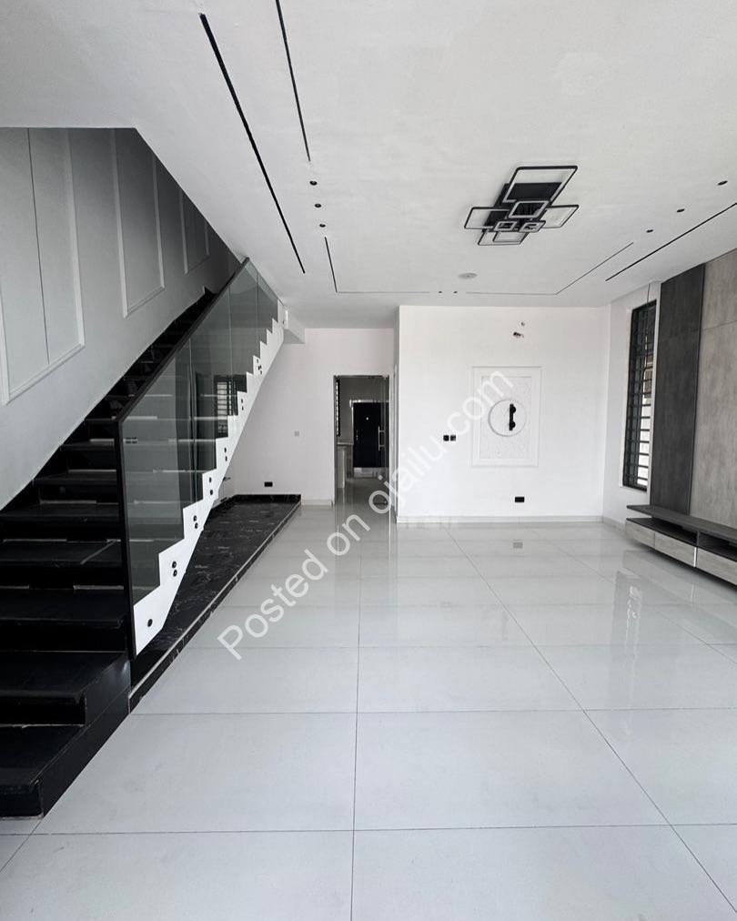 Ikota’s Finest: 4-Bed Semi-Detached with Stamped Floors & Cinema Sound