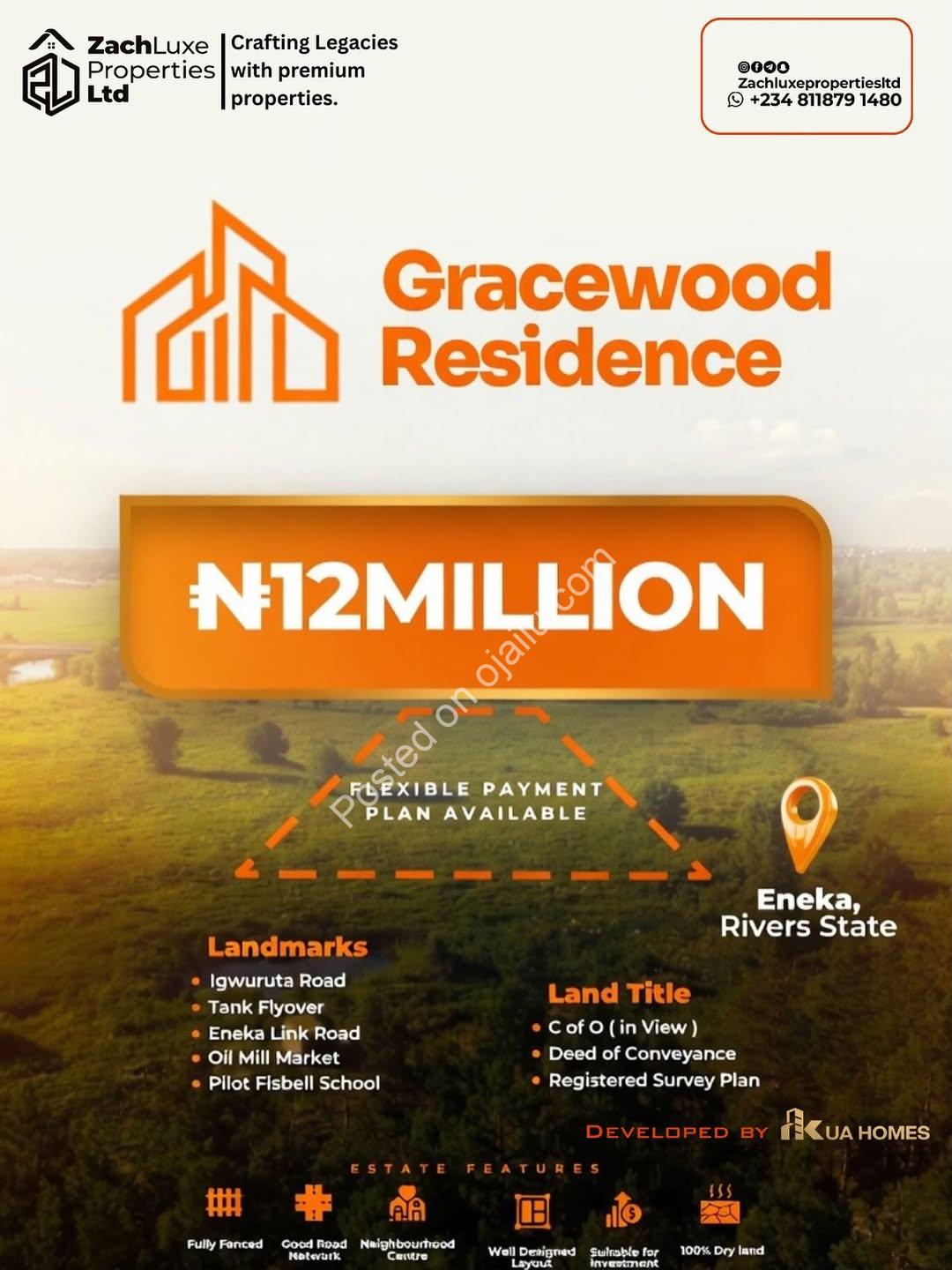 Secure Your ₦12M Plot in Gracewood, Eneka Now