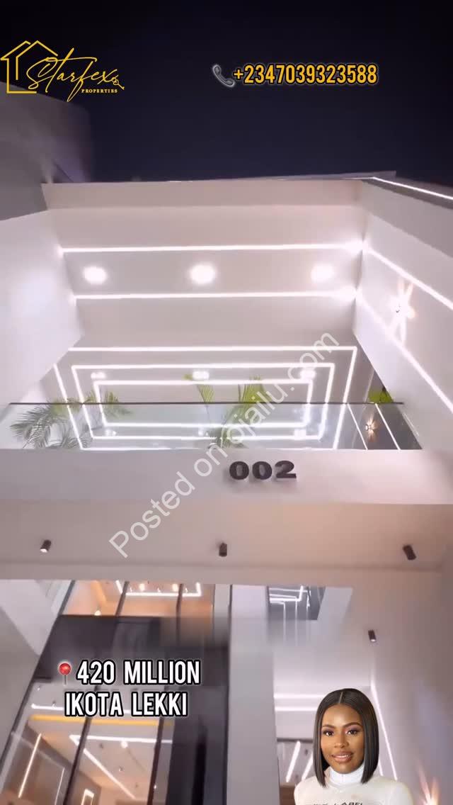 Ikota Dream Home: 5-Bed Duplex with Pool & Gym – Now 420M
