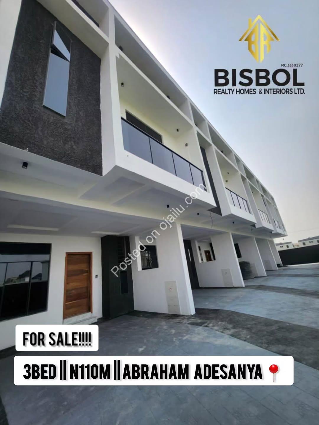 Your Dream Home Awaits: 3BR Terrace Duplex, 110M Lekki