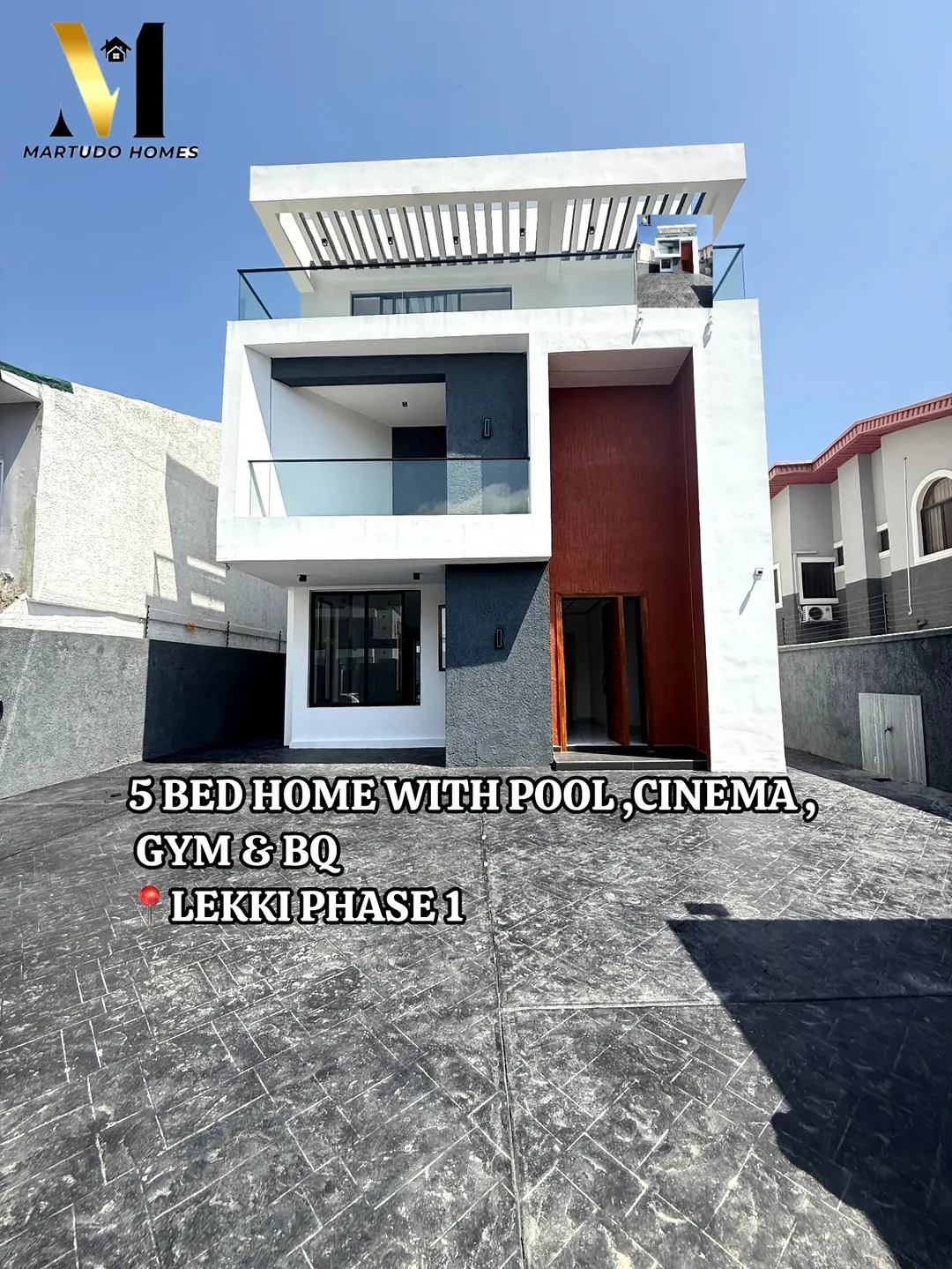 NEW! 5BR Lekki Phase 1 Mansion with Pool, Cinema & Gym