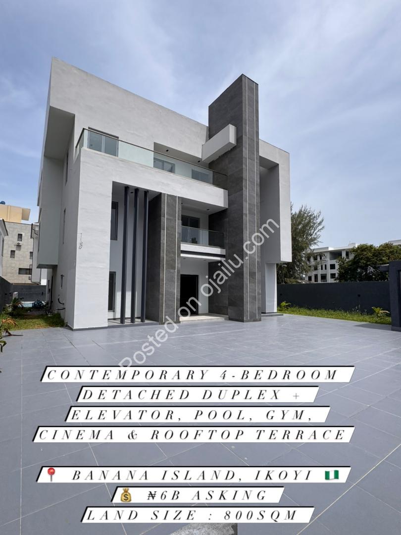 Private Elevator & Rooftop Luxury Await in Banana Island