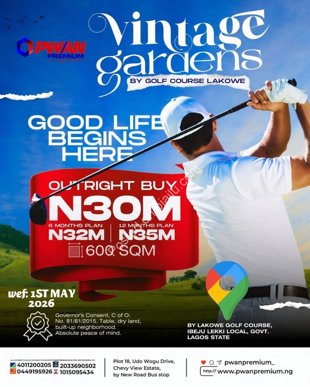 Invest in Lakeside Serenity – Secure 600SQM at Lakowe from ₦30M