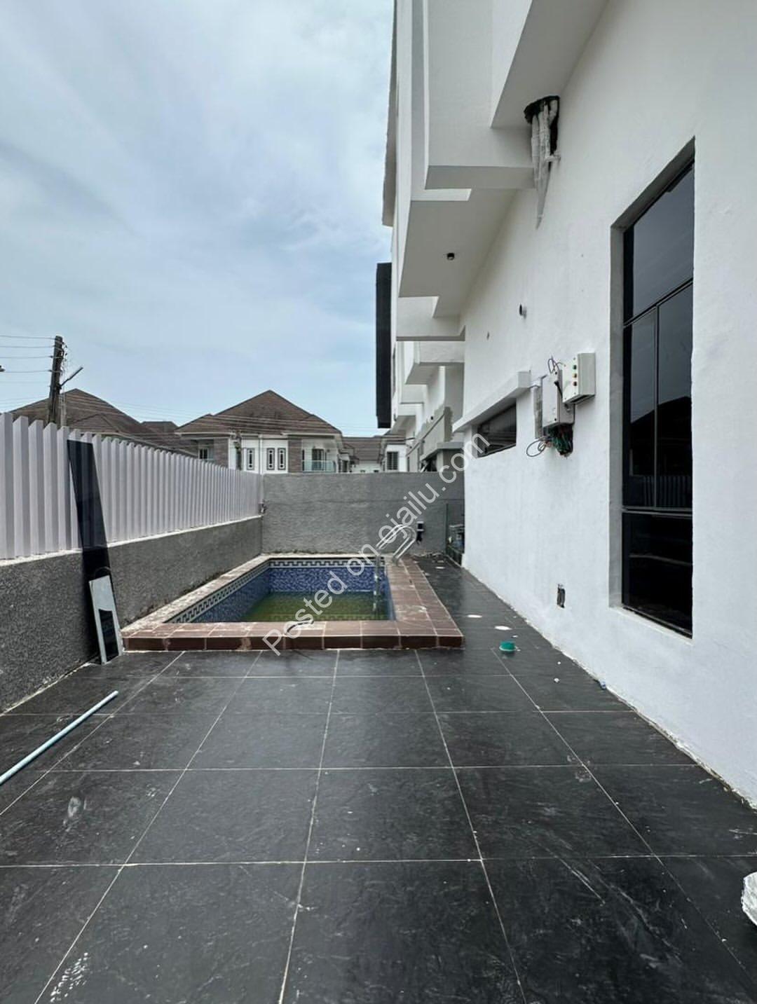Brand New 5-Bed Duplex with Pool & BQ in Secure Estate