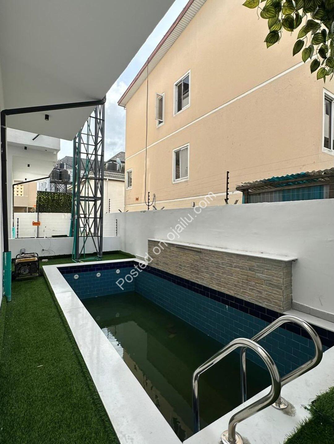 5-Bed Duplex with Pool, Gym & Cinema in Osapa