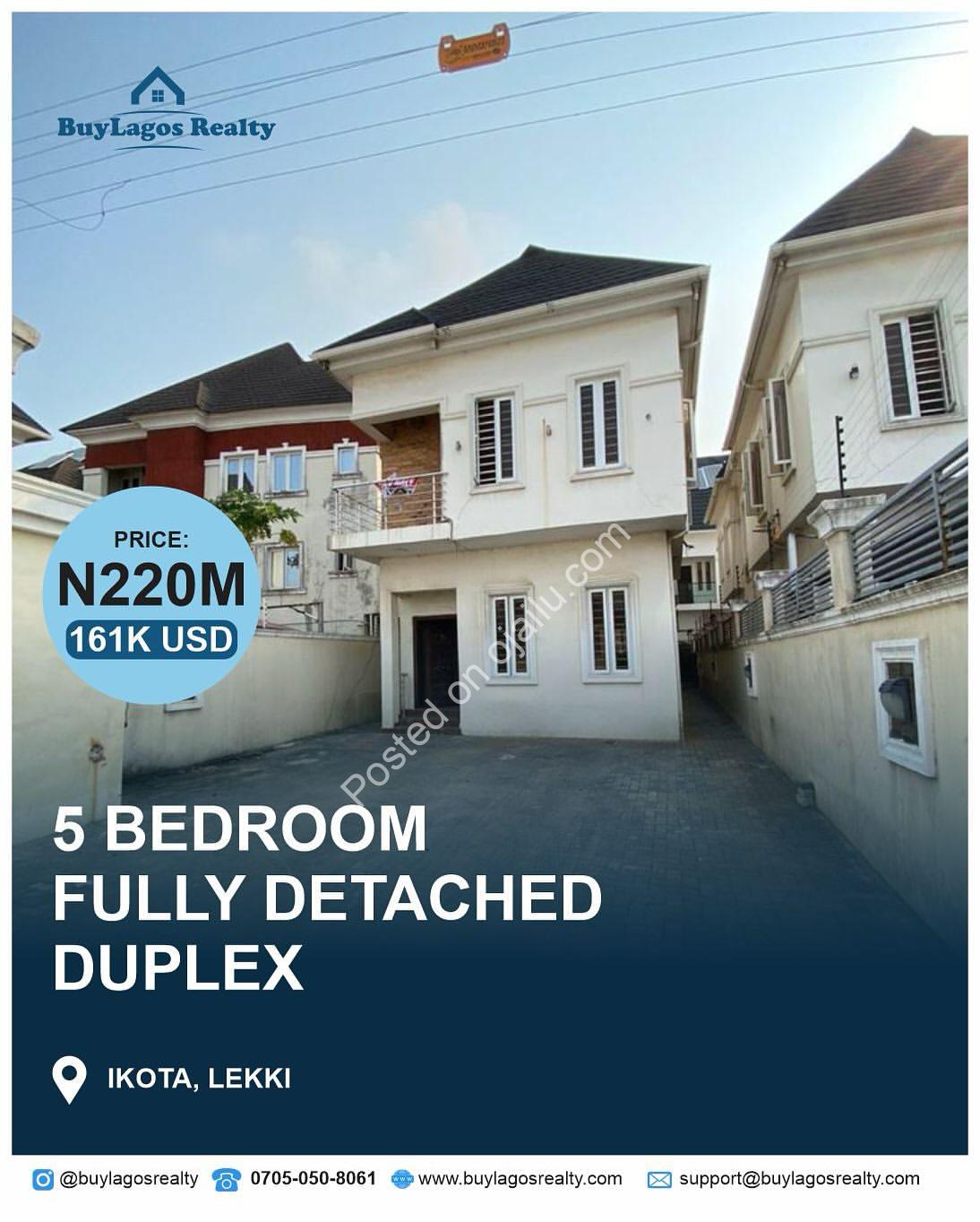 Ikota’s Finest: 5 En-Suite Bedrooms, Move-In Ready