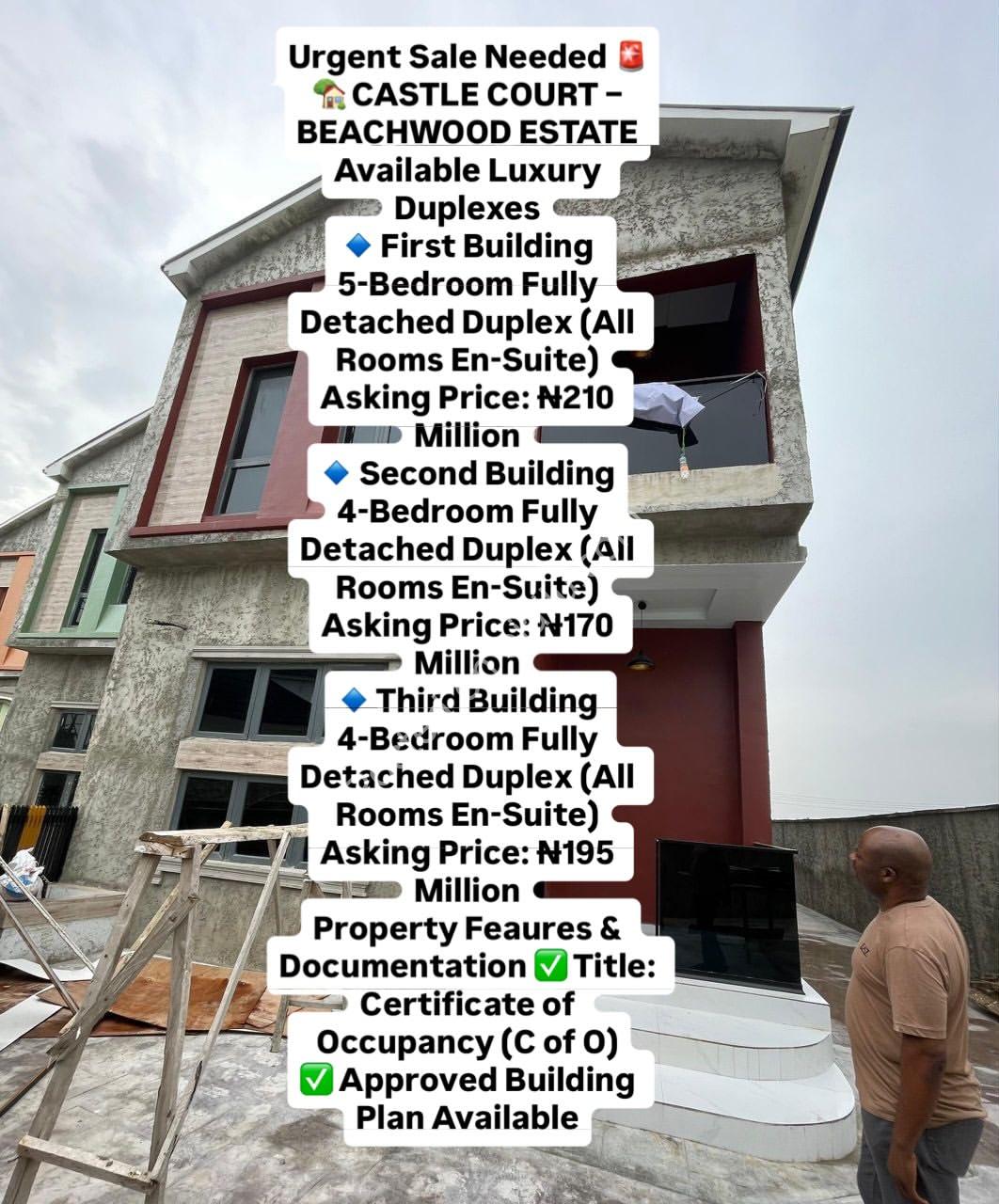 Distress Sale: Beachwood Estate Luxury Duplexes from ₦170M